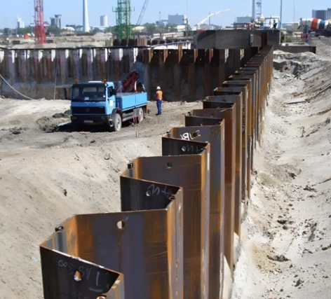 Why Z-Shaped Steel Sheet Piles Suit Deep Excavation Support？