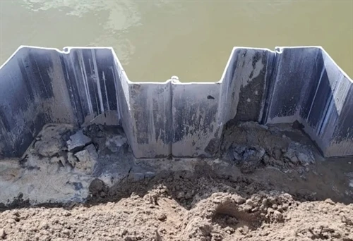 Z-Shaped Steel Sheet Piles for River Bank Protection